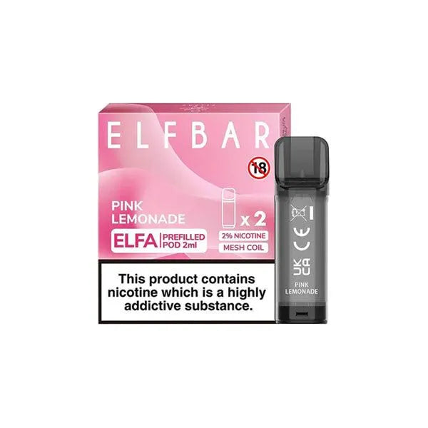 ELFBAR Elfa Pre-Filled Pod - 2ml - 20mg (2 Pack)