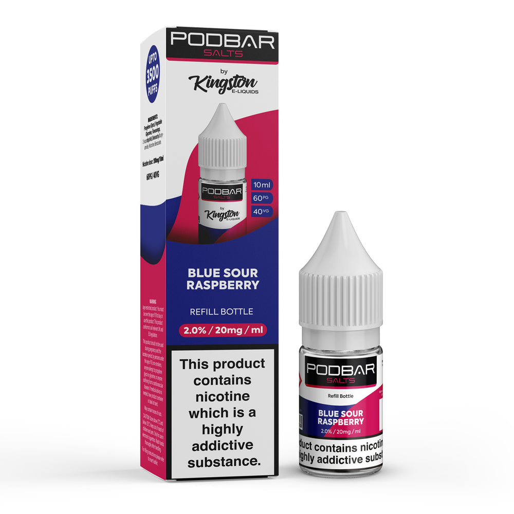 
                  
                    Kingston Podbar Salts 10ml Refill E-Liquids Box Of 10
                  
                