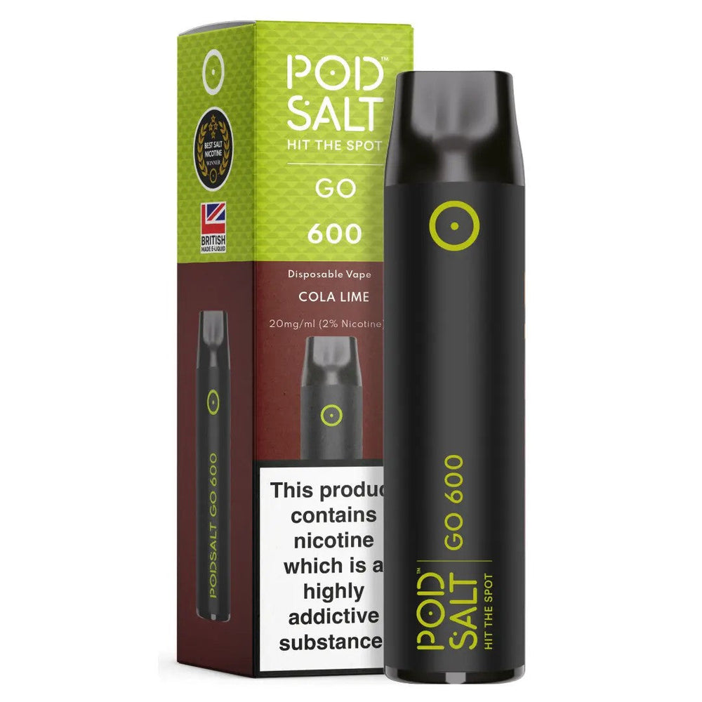 Pod Salt Go 600 Cola Lime Disposable Device 2ml - 20mg/ml Box of 10