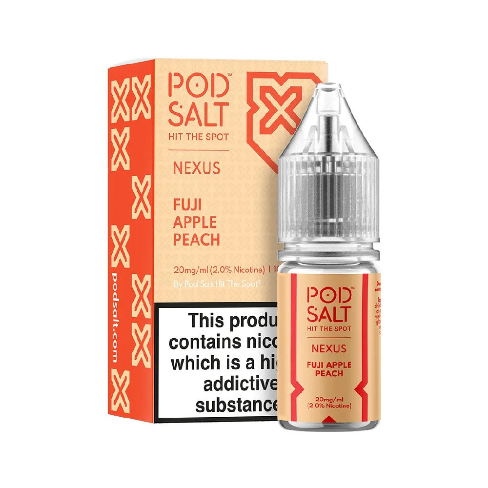 Nexus Fuji Apple Peach 10ml Nicotine Salt E-liquid Box Of 5