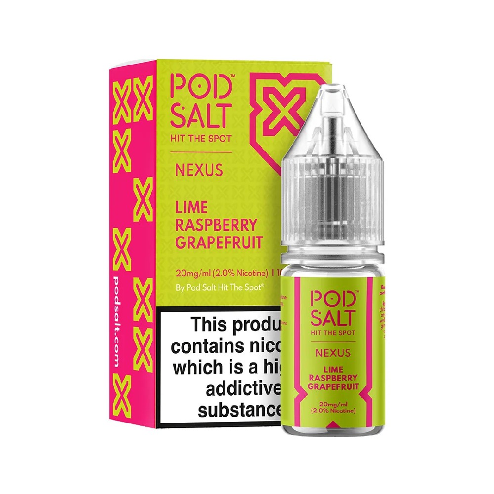 Nexus Lime Raspberry Grapefruit 10ml Nicotine Salt E-liquid Box Of 5