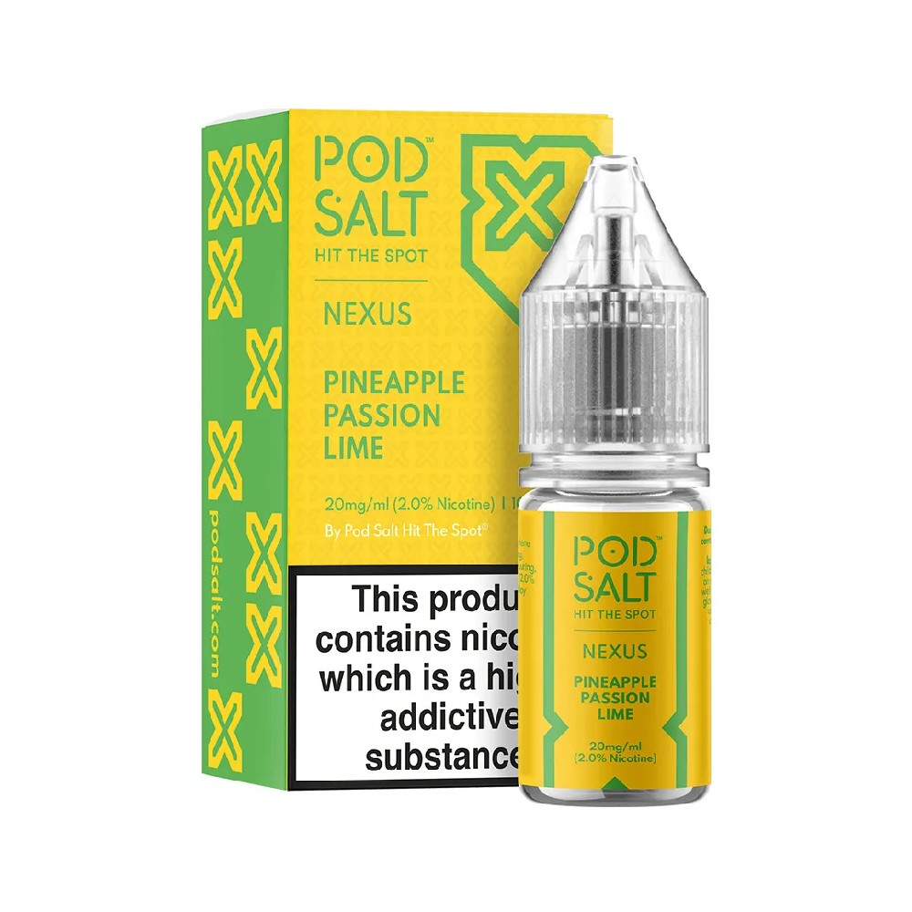 Nexus Pineapple Passion Lime 10ml Nicotine Salt E-liquid Box Of 5