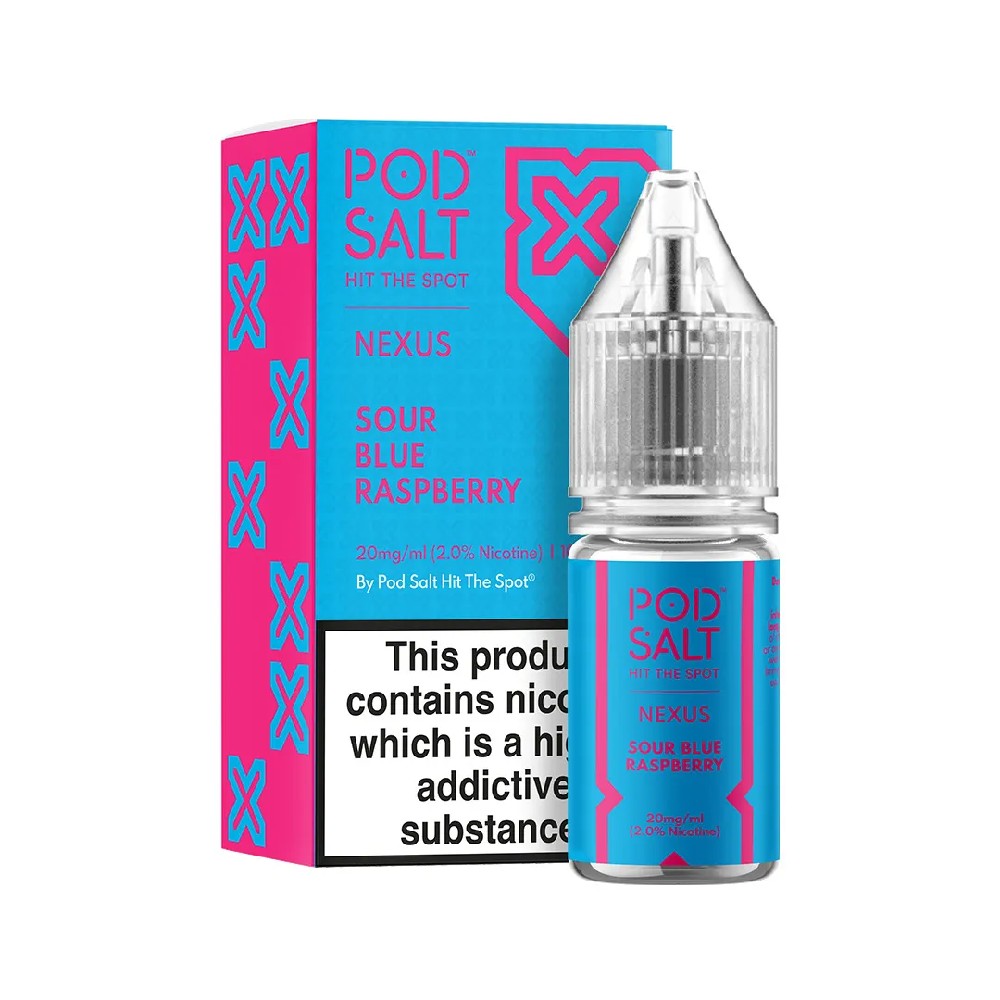 Nexus Sour Blue Raspberry 10ml Nicotine Salt E-liquid Box Of 5