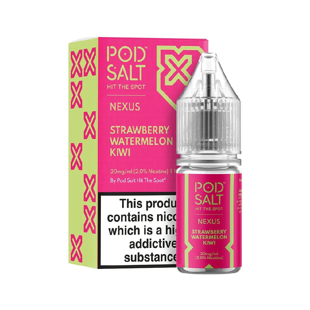 Nexus Strawberry Watermelon Kiwi 10ml Nicotine Salt E-liquid Box Of 5