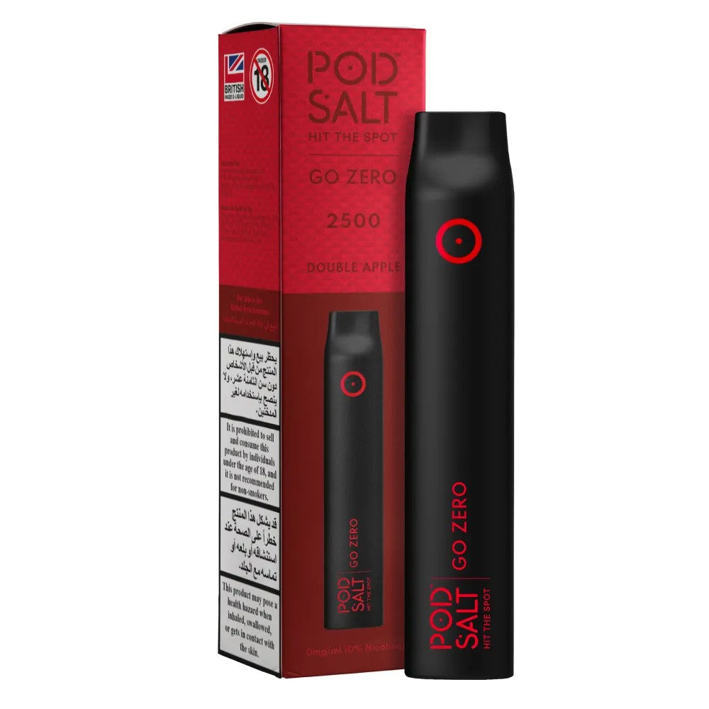 Pod Salt Go Zero Double Apple Disposable Device 7ml - 0mg/ml Box Of 10