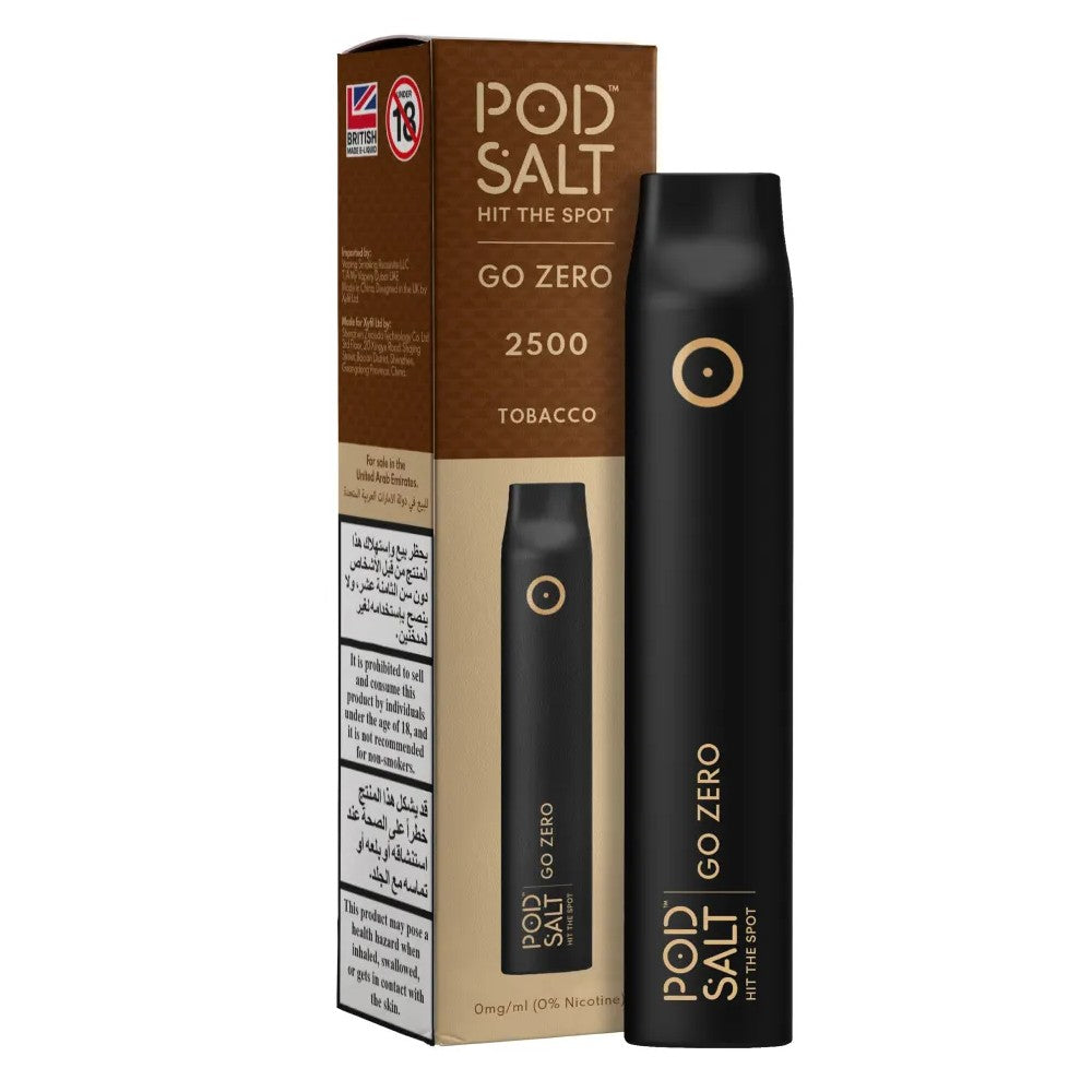 Pod Salt Go Zero Tobacco Disposable Device 7ml - 0mg/ml Box Of 10