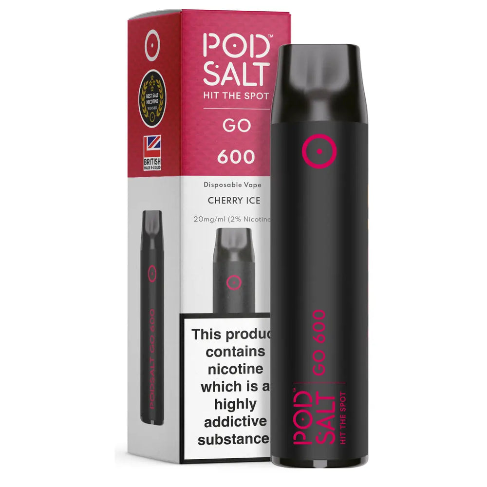 Pod Salt Go 600 Cherry Ice Disposable Device 2ml (En) - 20mg/ml Box of 10