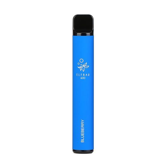 ELFBAR 600 Disposable Vape - 20mg Blueberry  Box Of 10