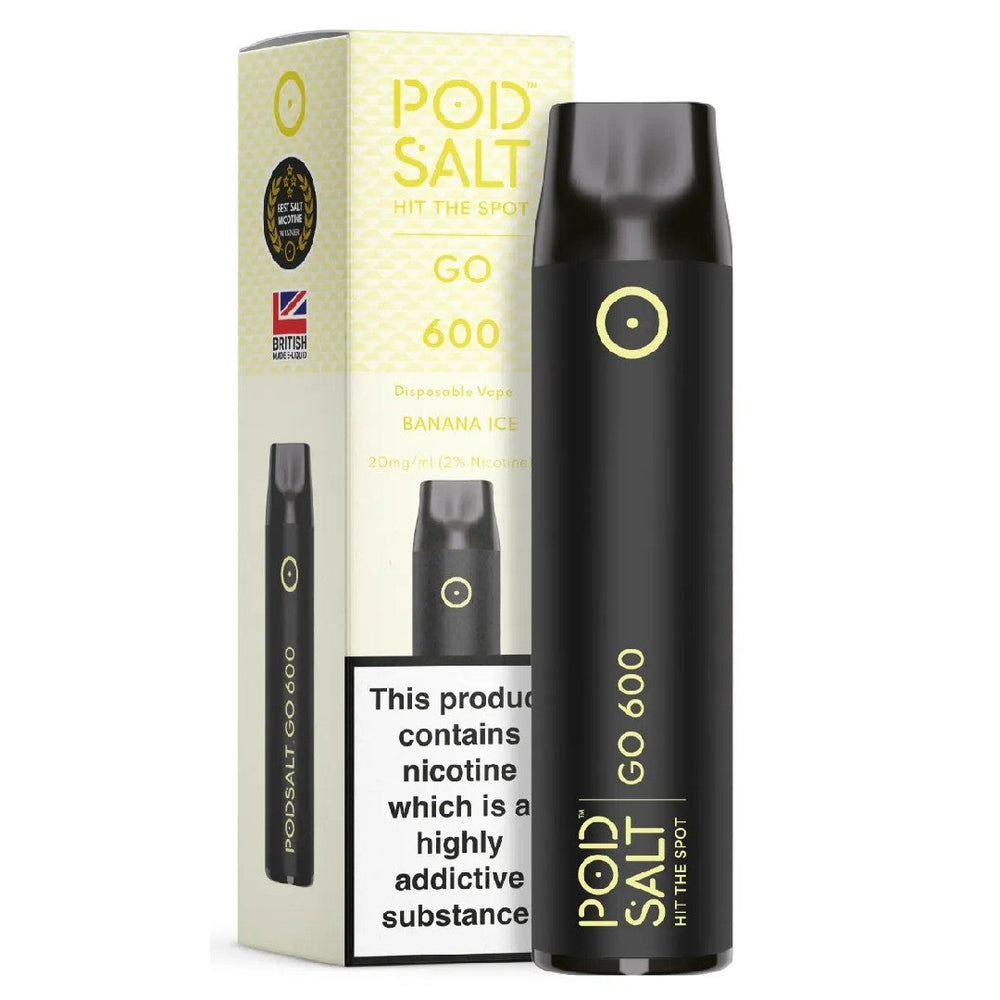 Pod Salt Go 600 Banana Ice Disposable Device 2ml - 20mg/ml  Box of 10